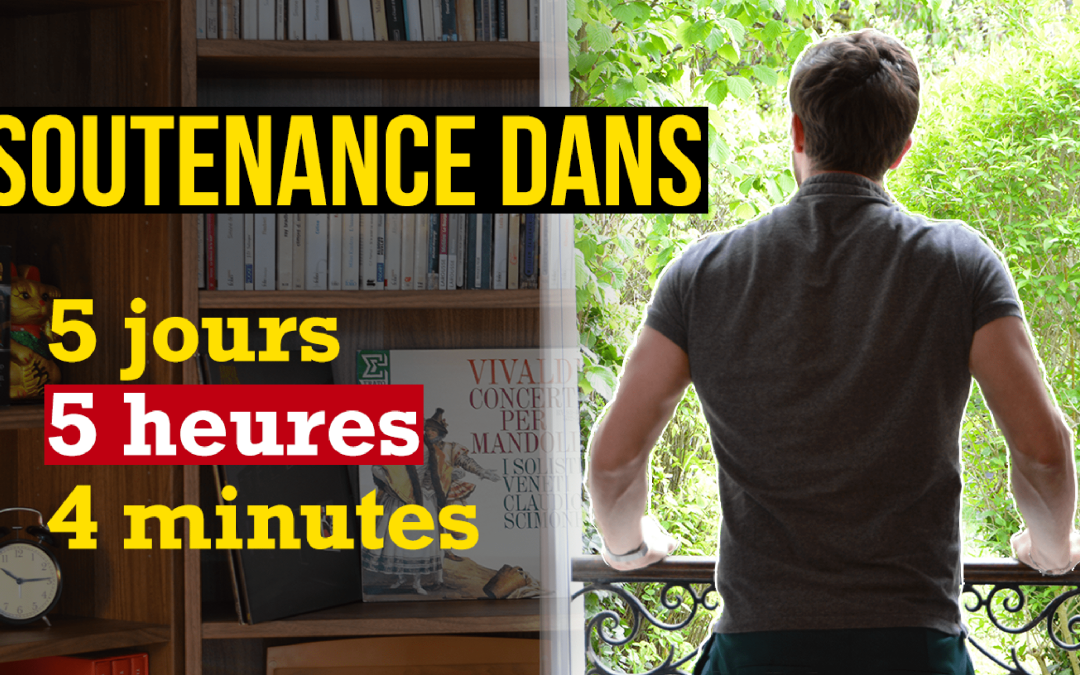 Soutenance dans 5 jours 😳