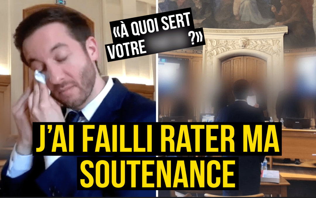 Ma Soutenance : ils m&rsquo;ont posé LA question…